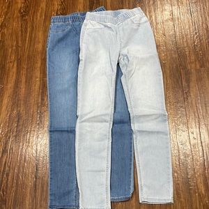 Girls H&M lightweight cotton jeggings sz10